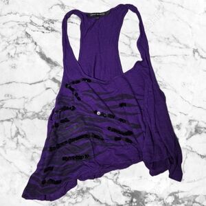 Urban Behavior Purple Sequin Racerback Tank